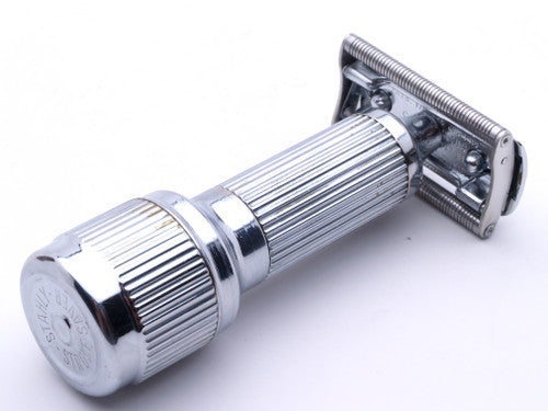 Stahly Live Blade Wind Up Vibrating DE Safety Razor w/ Wood Box – Razor ...