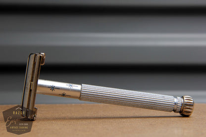 Gillette 1965 Blue Star Lady Gillette DE Safety Razor - K4