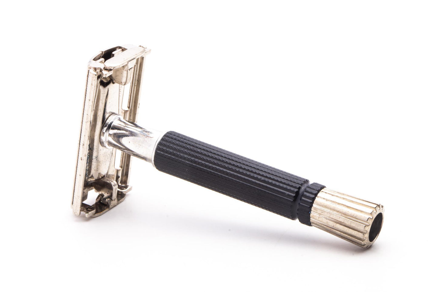 1970 P4 Gillette Black Handle Super Speed Safety Double Edge Razor | Original Condition
