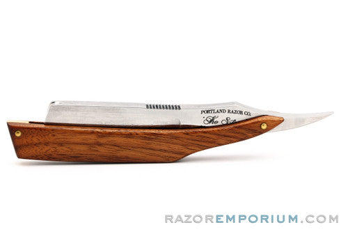 7/8'' "The Strix" Portland Razor Co. French Point Straight Razor | Pau Ferro Wood Scales