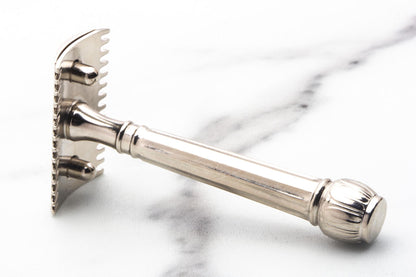 1909 Gillette ABC Pocket Edition Ball End Double Edge Safety Razor with Floral Case | Original Condition