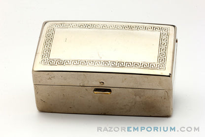 1920's Gillette Silver NEW Bostonian Safety Razor Orig. Box