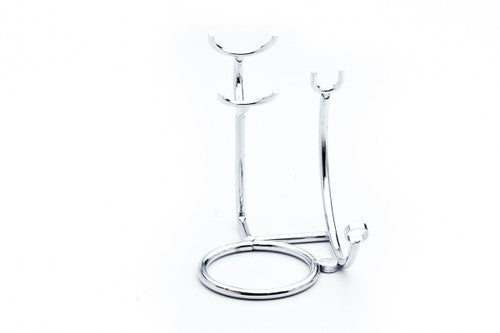 Brush & Straight Razor Stand  | Chrome