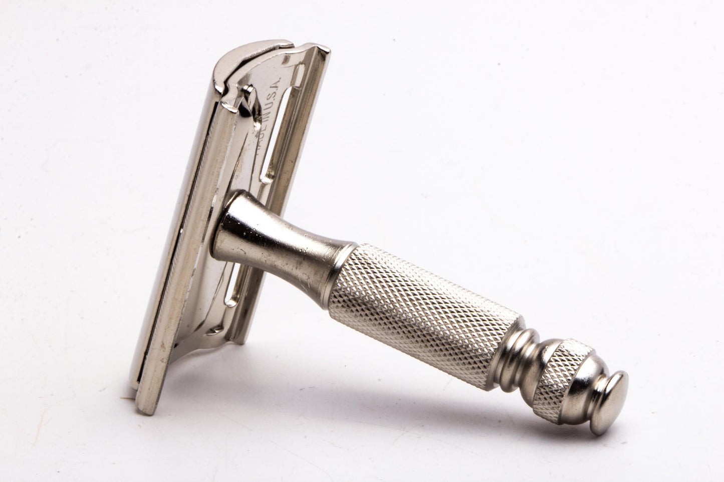 1951 W2 Gillette Travel Ball End Double Edge Razor  | Factory Nickel Revamp
