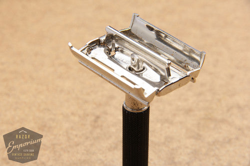 Gillette 1971 Black Handle Super Speed DE Safety Razor - R4