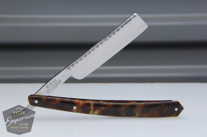 5/8" Craftsman Straight Razor w/ Tortoise Scales Hollow | Solingen, Germany
