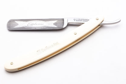 5/8" Boker White Edelweiss Round Tip Straight Razor