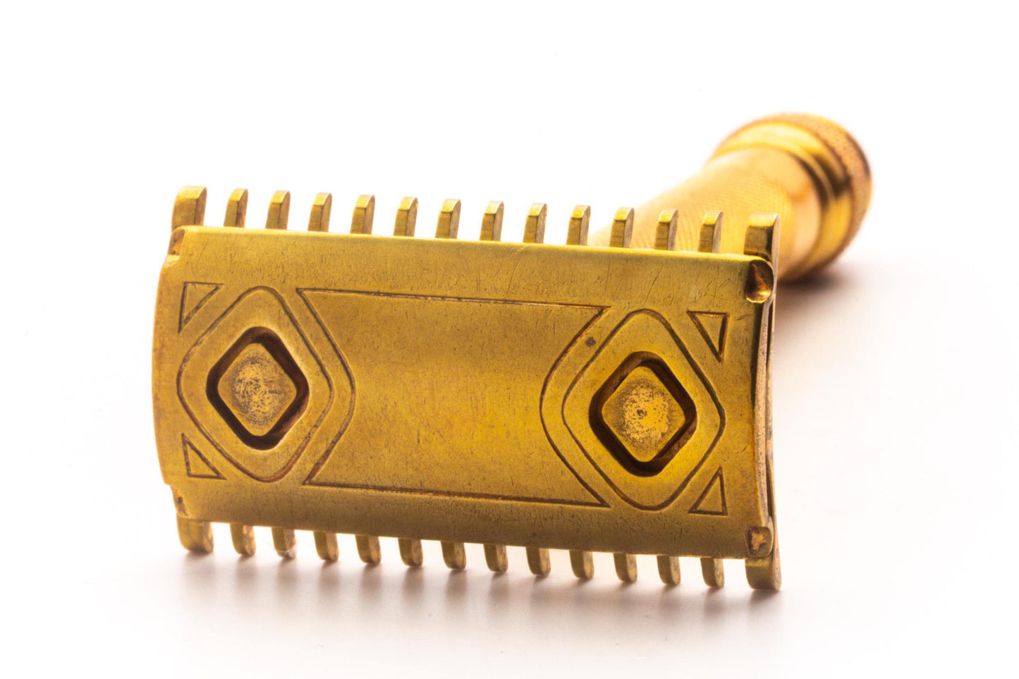 1930's Gillette Gold Goodwill Ball End Double Edge Safety Razor | Original Condition