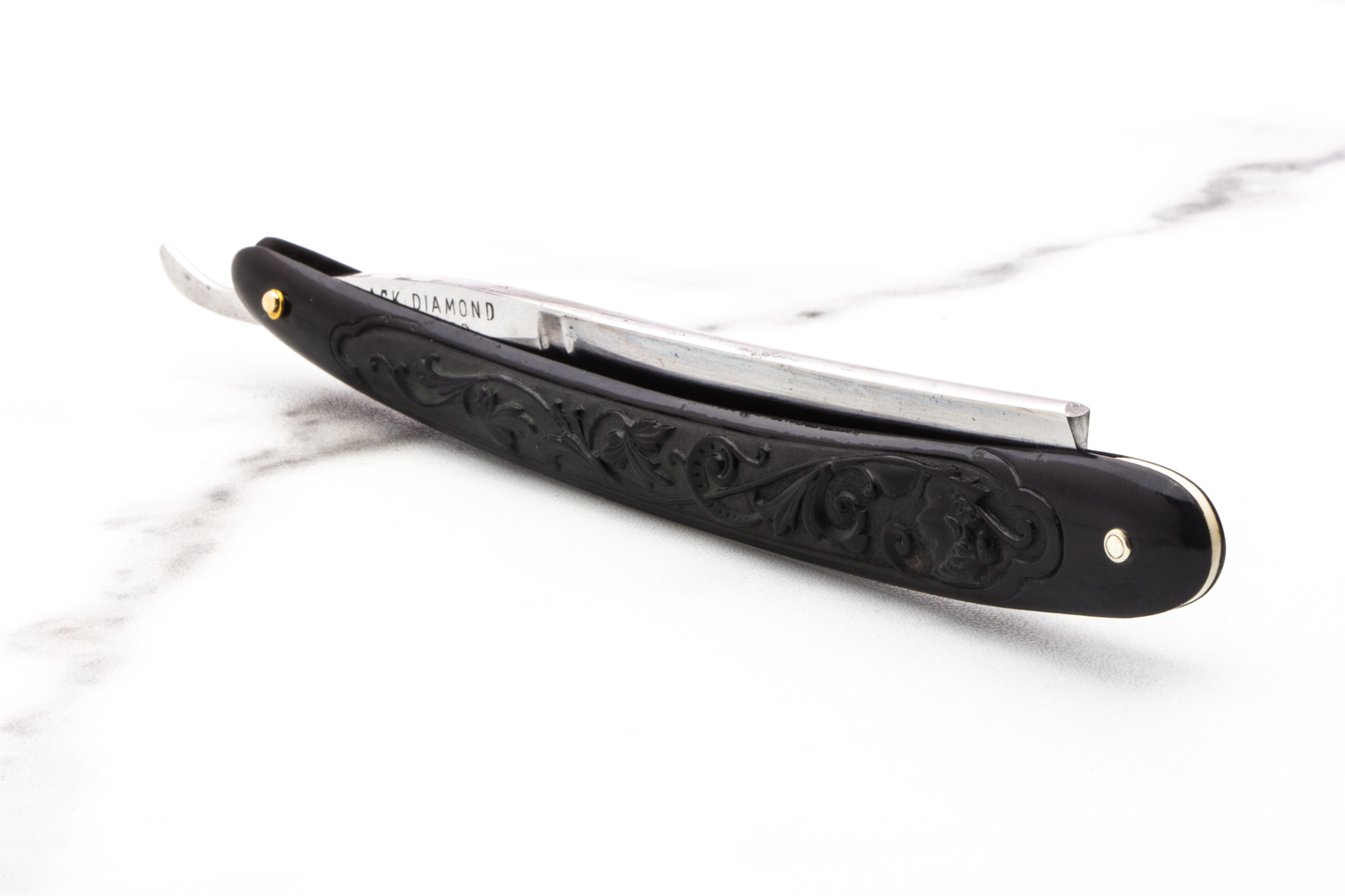 5/8" Vintage Restored Black Diamond J.B. Kaercher Straight Razor