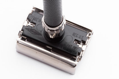 1982 Gillette Super Adjustable "Black Beauty" DE Safety Razor C2