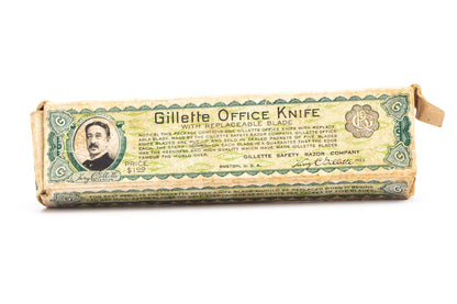 1920's Gillette Safety Razor Co. Office Knife with Leather Sleeve & Original Box