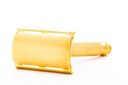 1940's Gillette Ball End Tech DE Safety Razor | 24k Gold Revamp