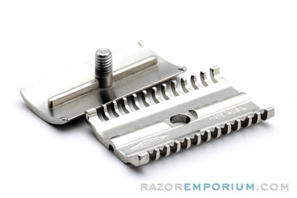 1930's Gillette NEW Long comb Head | Factory Nickel Revamp - Universally Threaded