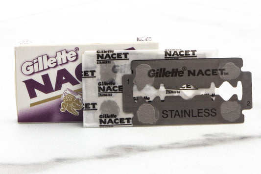 Gillette Nacet Stainless Double Edge (DE) Razor Blades