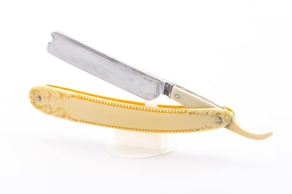 Unbranded Vintage Restored Straight Razor with Faux Ivory Scales