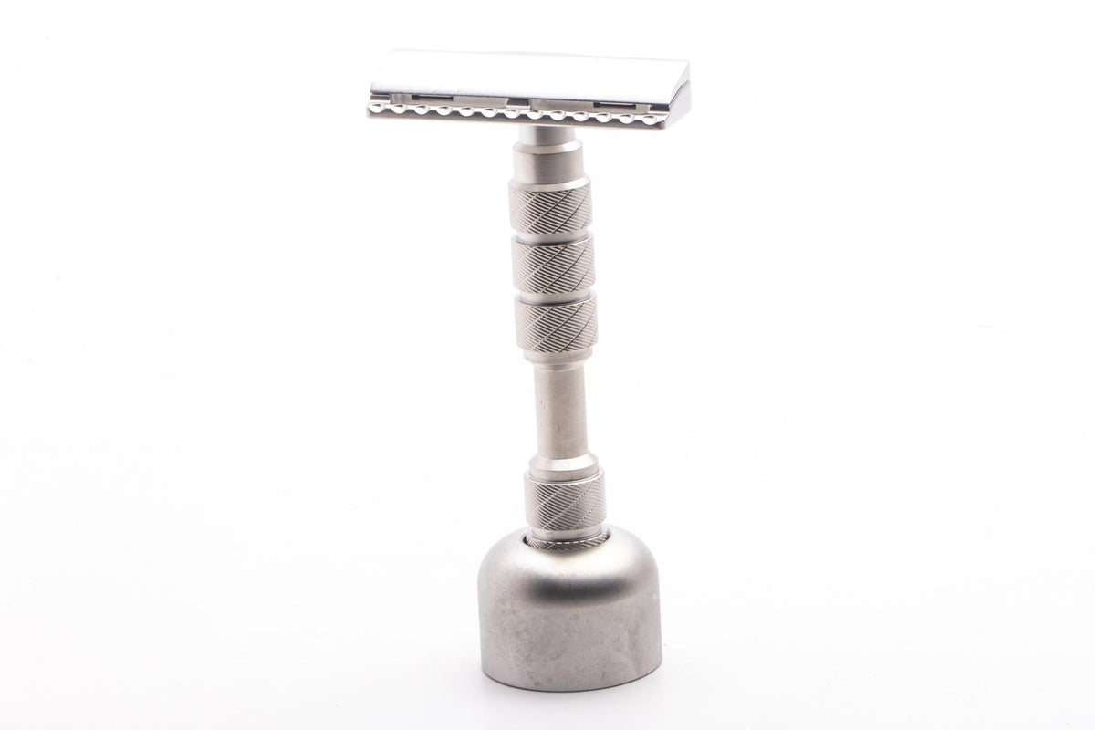 Bac Razor Alpha Shaving Works | Executive Shaving Single Edge Razor With Stand ...