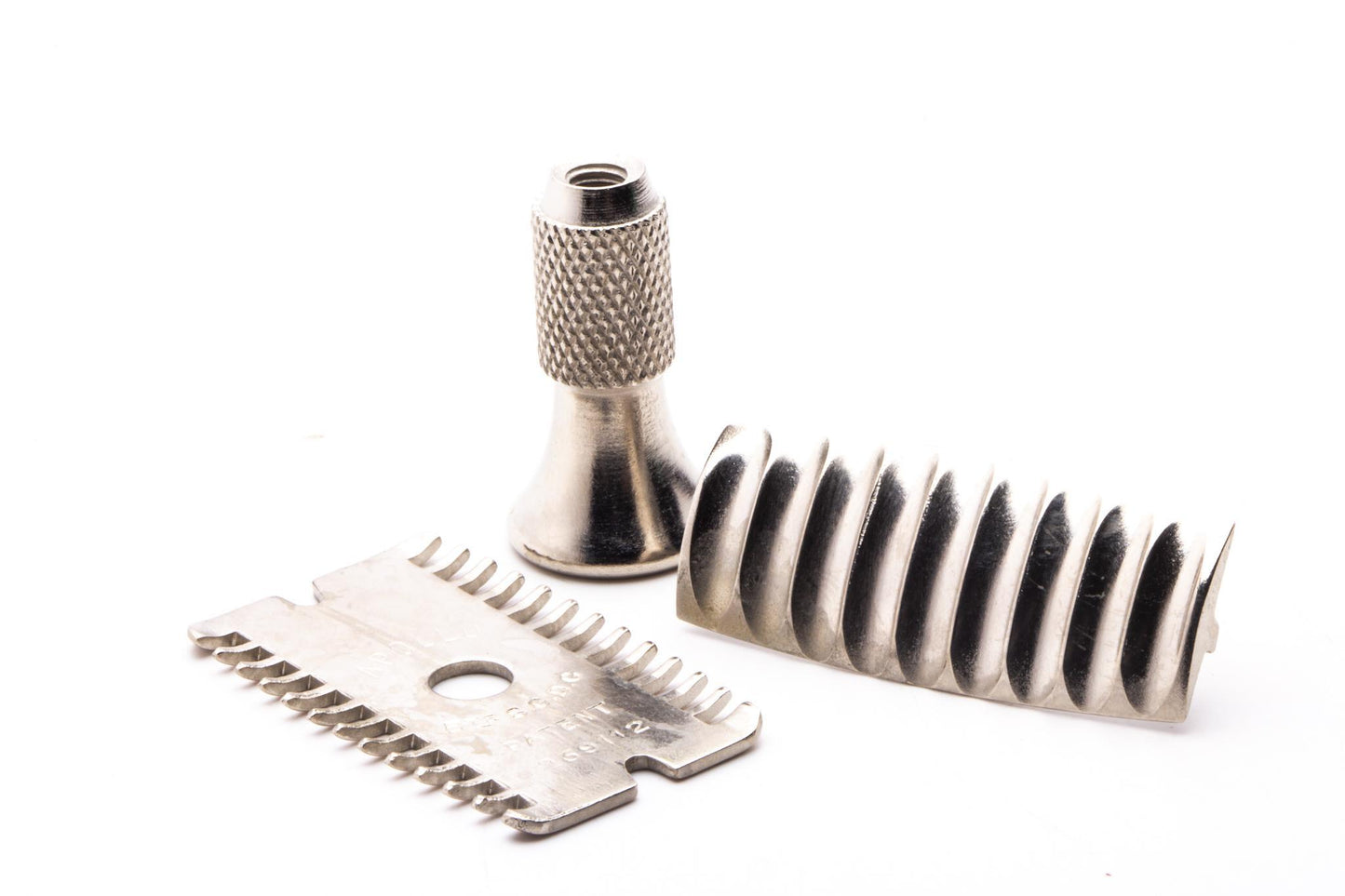1950's Apollo 3 Piece Travel Double Edge Safety Razor | Factory Nickel Revamp