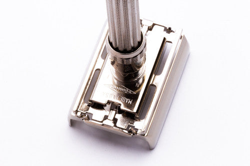 1968 Gillette Slim Adjustable DE Safety Razor Factory Nickel Revamp N1