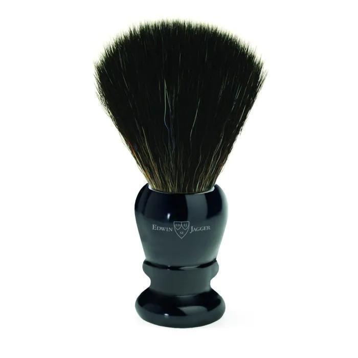 Edwin Jagger | Black Synthetic Shaving Brush - Imitation Ebony