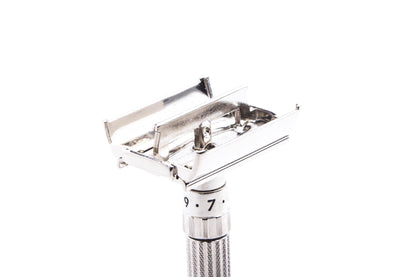 1960 F3 Gillette Fatboy Adjustable TTO Double Edge Safety Razor | Factory Nickel Revamp