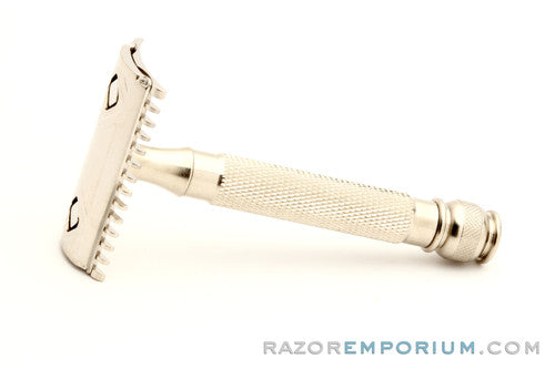 1930's Gillette Goodwill Double Edge Safety Razor w/ Replica Handle | Nickel Revamp