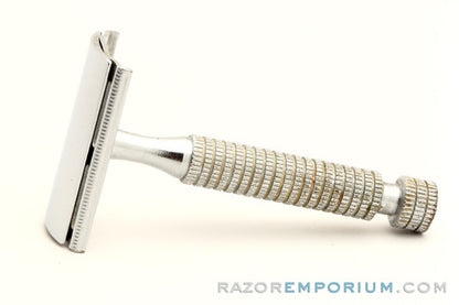 Star Double Edge Safety Razor Model 100 USA in Cardboard Box w/ Blades & Instructions