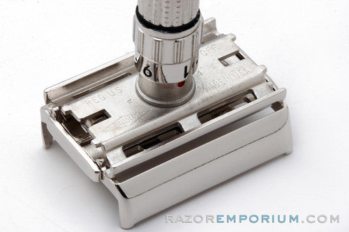 1960 Gillette Toggle Adjustable DE Safety Razor Rhodium Revamp F4