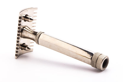 1900's Le Coq Open Comb Safety Razor | Factory Nickel Revamp
