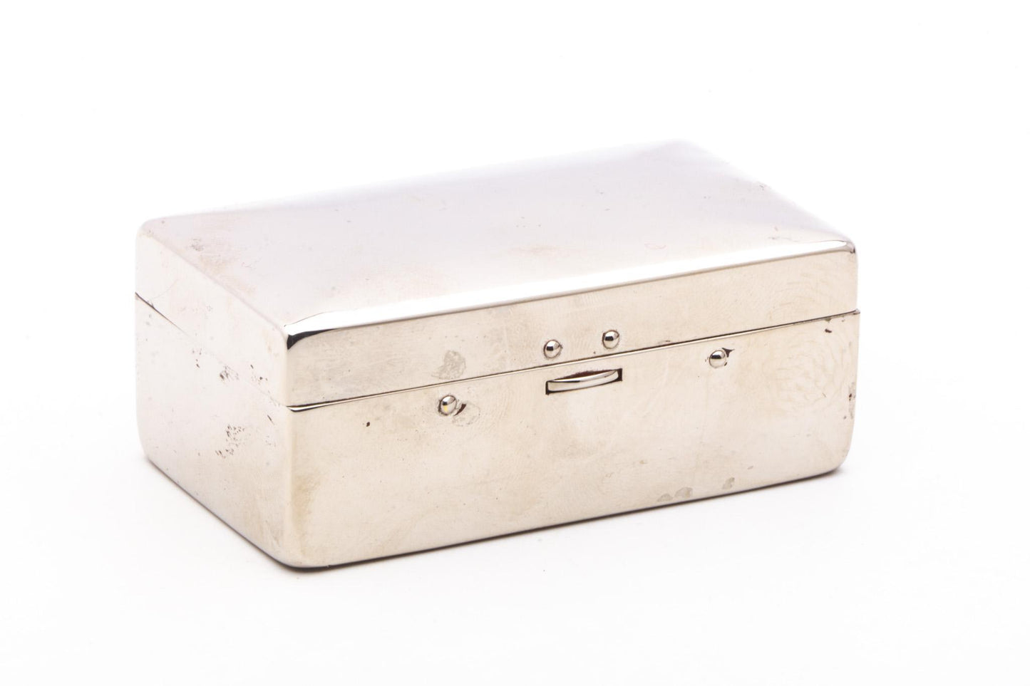 1910 Gillette Silver Single Ring Old Type Set in Metal Case | Original Condition