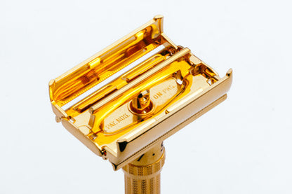 1963 Gillette Slim Adjustable Safety Razor 24K Gold Revamp I3