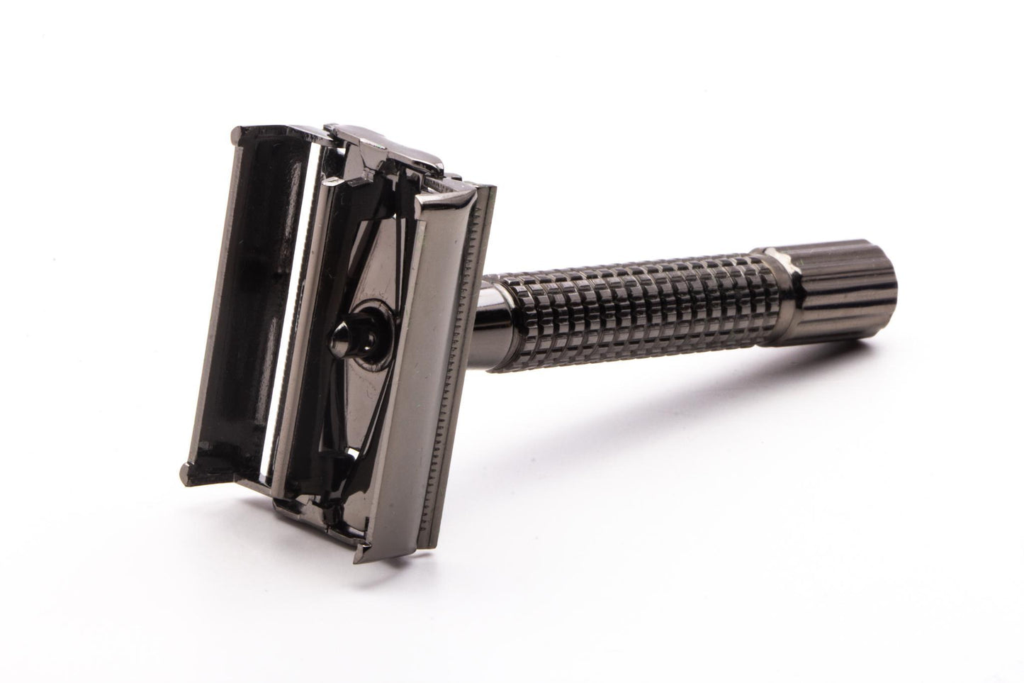 Weishi Gun Metal TTO Double Edge Safety Razor With Case & Mirror