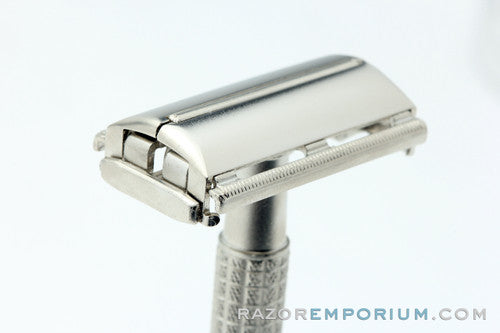 1960 Gillette Flare Tip Super Speed Safety Razor | Satin Nickel Revamp