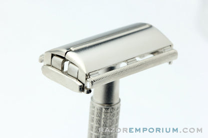 1960 Gillette Flare Tip Super Speed Safety Razor | Satin Nickel Revamp