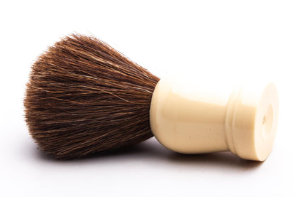 Vielong | Brown Horsehair Alter Shaving Brush with Ivory Handle