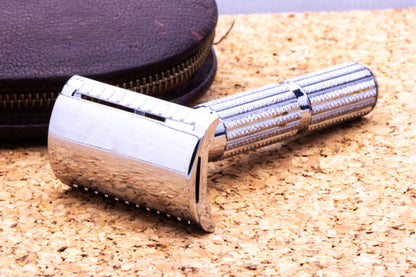 Apollo 3 Piece Travel Razor with Leather Case & Accessories