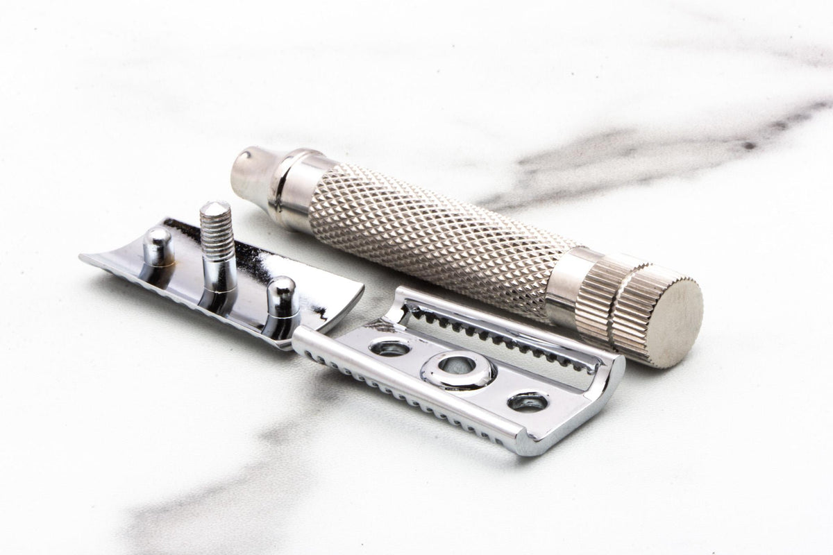 Unbranded Chrome Plated Slant Double Edge Safety Razor | Pre-Owned