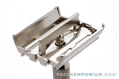 1947-51 Gillette Super Speed TTO Safety Razor Styrene Case - Factory Nickel