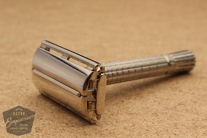 Gillette 1963 Flair Tip DE Super Speed Razor * Nickel REVAMPED