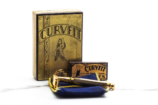 1920's Curvfit Women's Open Comb Safety Razor Set | Original Condition