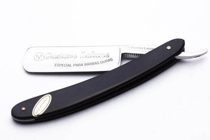 8/8"  Ertan Süer "Barbas Duras" Straight Razor | Ebony Wood Scales