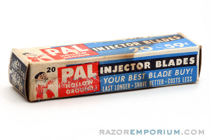 Pal Injector Single Edge (20) - New Old Stock (NOS) Razor Blades
