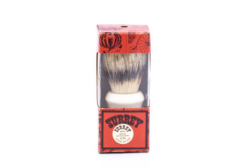 Surrey 4014 Natural Boar Restored Shave Brush with Original Case