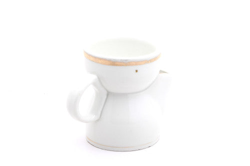 Vintage Scuttle Shaving Mug | Gold Ring
