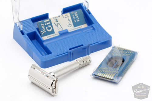 1954 Gillette Z3 Super Speed Double Edge in Blue Case