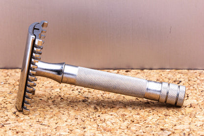 1934 Gillette No88 Three Piece Open Comb Safety Razor | Factory Nickel Revamp
