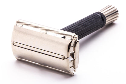1966 L4 Gillette Black Handle DE Super Speed Safety Razor | Original Condition