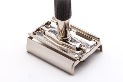 1972 Gillette Black Handle Super Speed Safety Razor With Case & Gillette Blades | S3