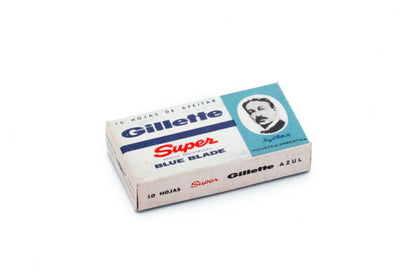 NOS Gillette Super Blue Blades - Made in Argentina - Double Edge Razor Blades