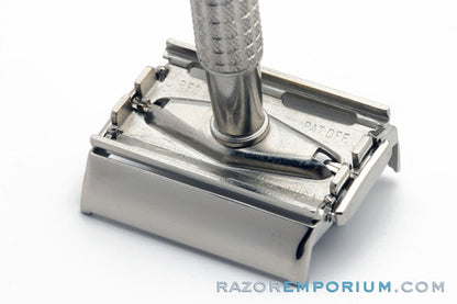 1954 Gillette Regular Flair Tip Super Speed Safety Razor Factory Nickel Revamp
