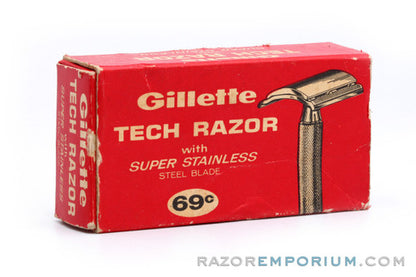 1957 Gillette Ball End Tech DE Safety Razor C1